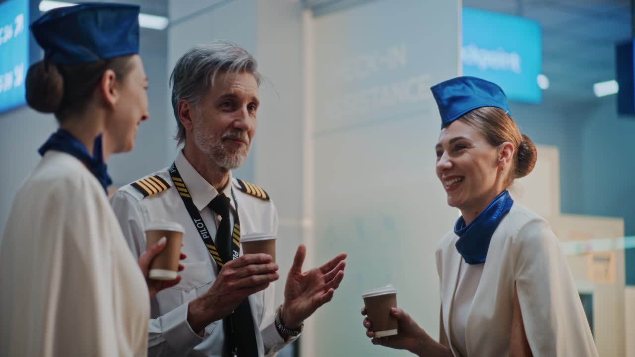 Airport Staff Conversation