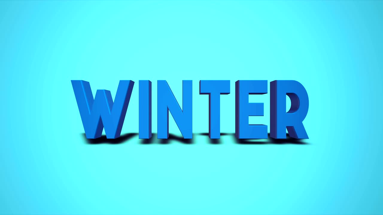 4K Season Text Animation - Loopable