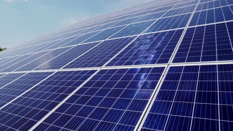 production of solar panels. green energy concept. modern production factory or plant