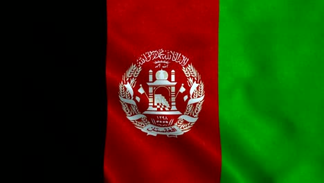 waving loopable flag animation of afghanistan