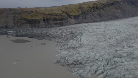 El-Final-De-La-Lengua-Del-Glaciar-Skaftafell-En-Islandia