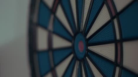 close-up dart hit in bullseye