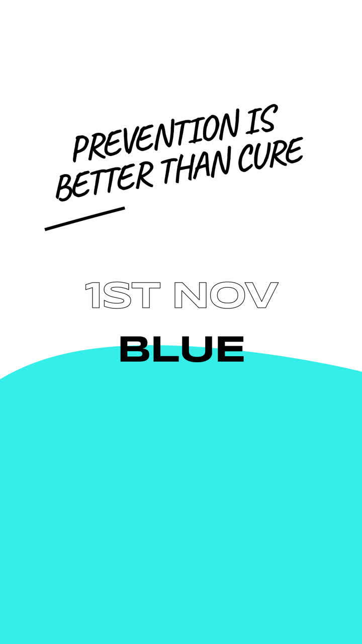 1st November Blue November Awareness Campaign