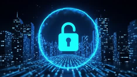 cybersecurity cityscape