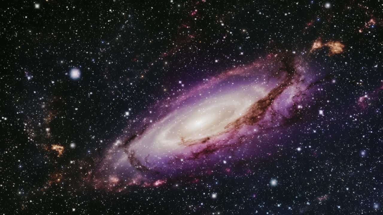 3d анимационный космический полет через космос к голубой туманности, подходящий для научных презентаций и научно-фантастических проектов