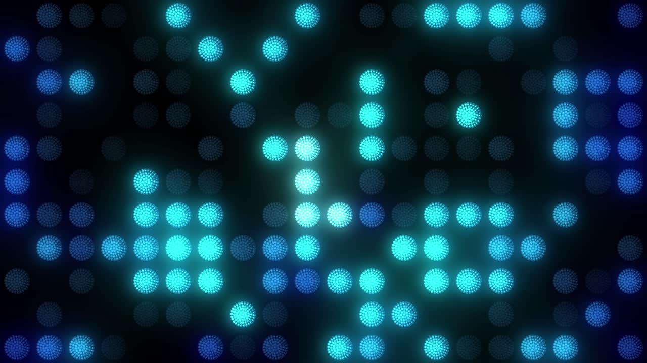 Abstract Round Neon LED Wall Lights VJ Loops 4k Free Stock Video