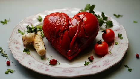 broken heart pepper dish