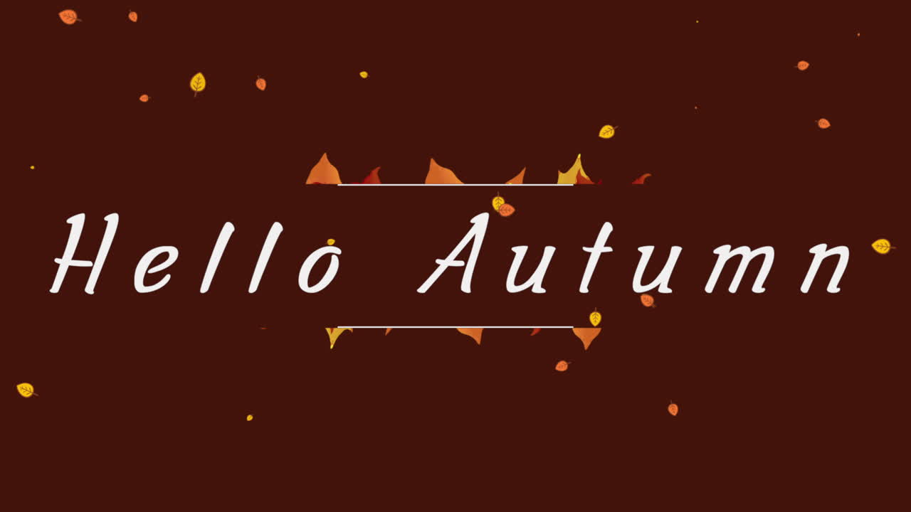 hola otoño con arce otoño hojas amarillas y rojas