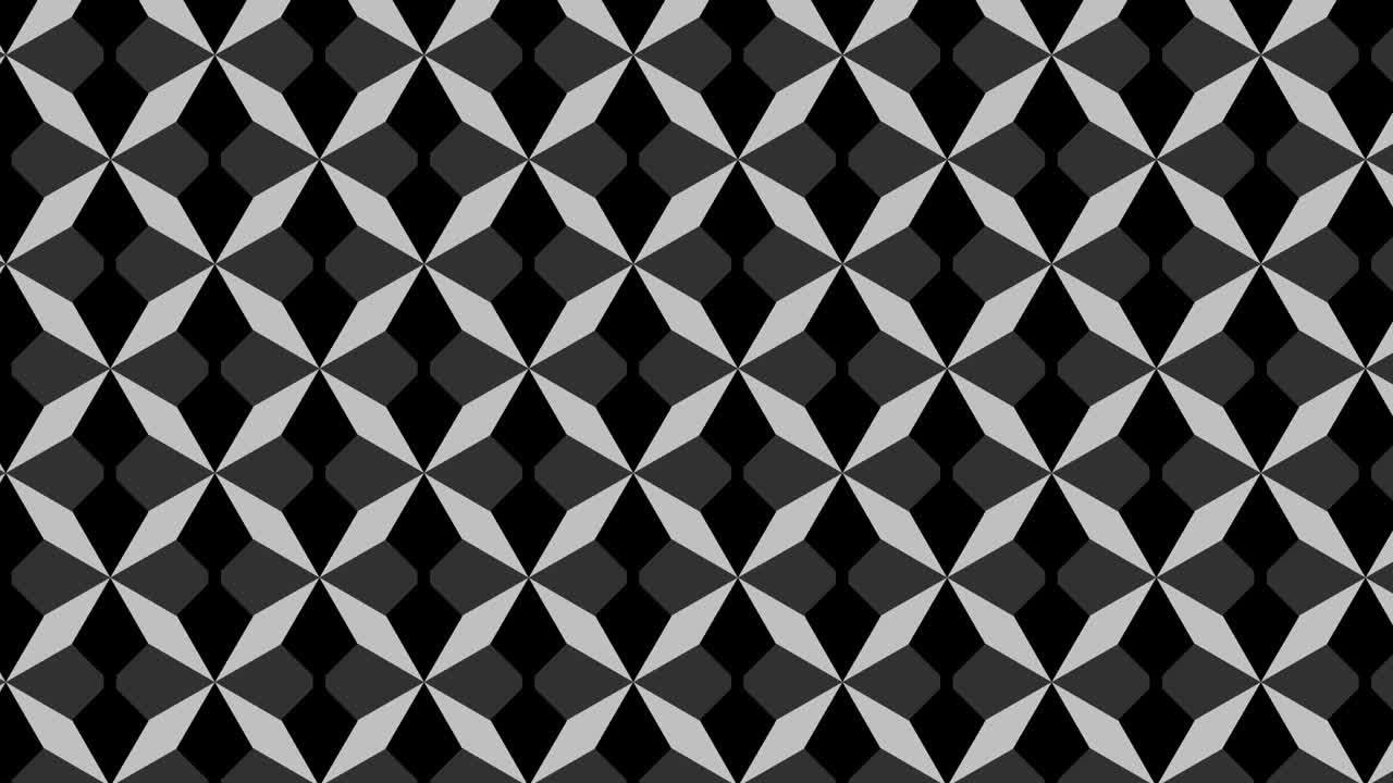 patrón de video gráfico 2d que se mueve hacia la parte inferior derecha con zoom, compuesto de diseños y formas con texturas multicolores.