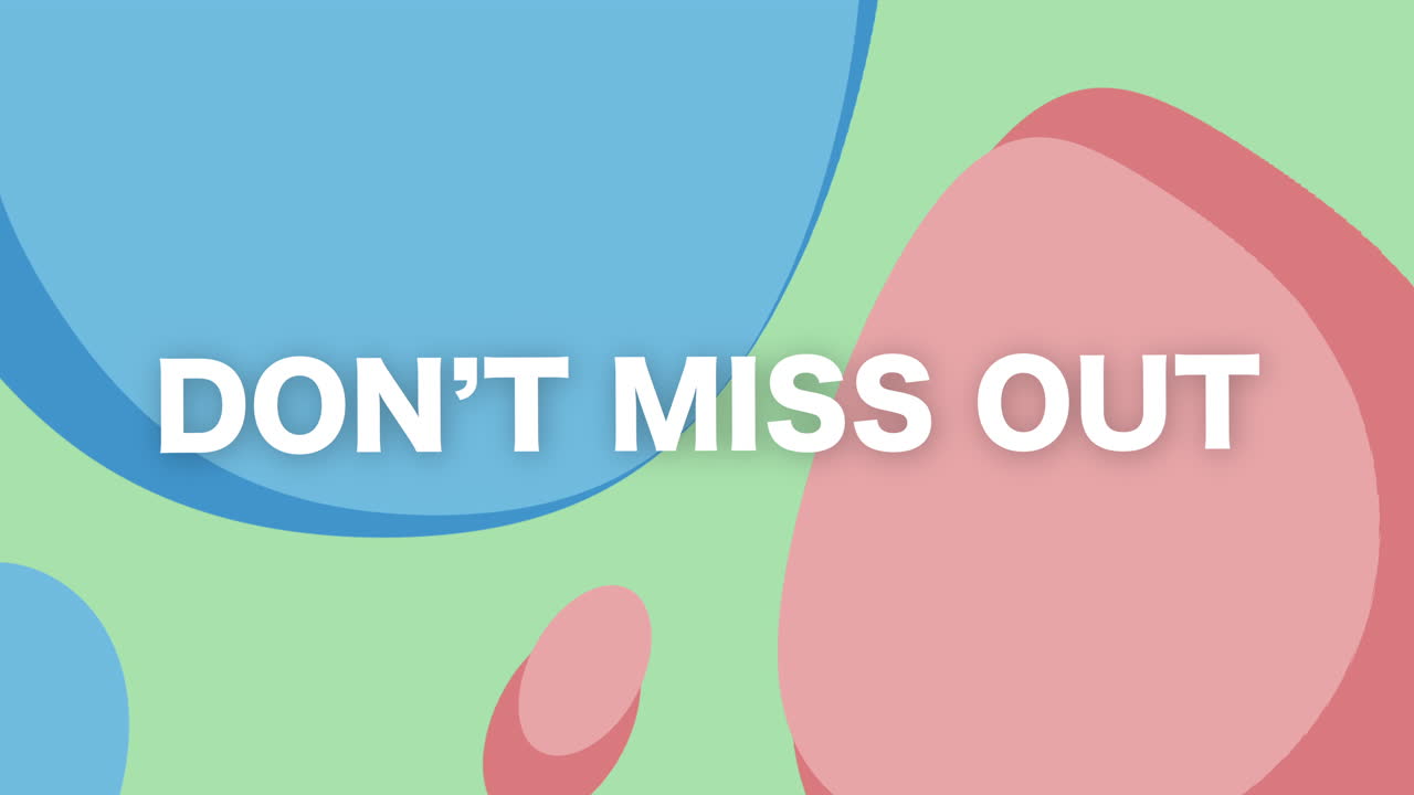 A vibrant promotional visual urging viewers to take action and not miss out exciting sales