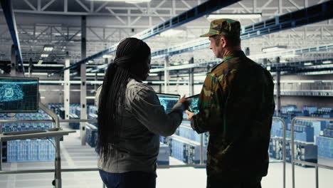 military data center engineers using ai machine learning radar software