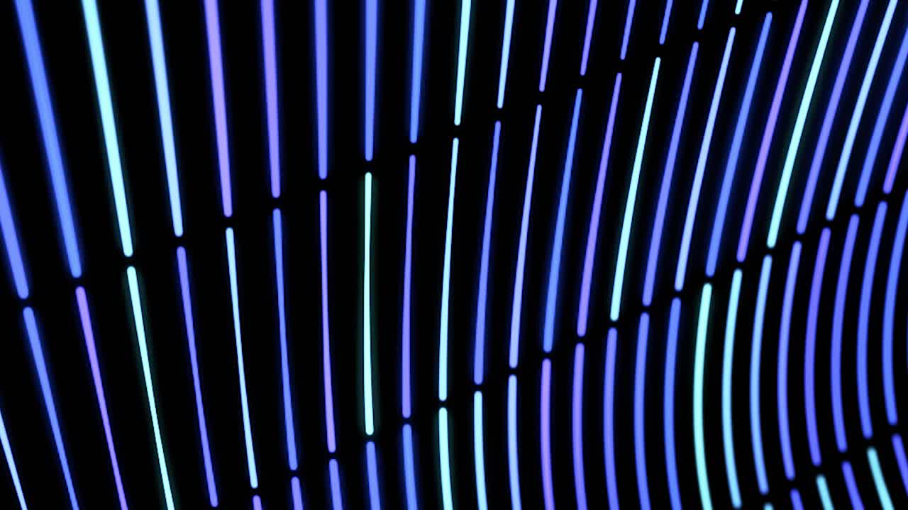 líneas de luz de neón abstractas