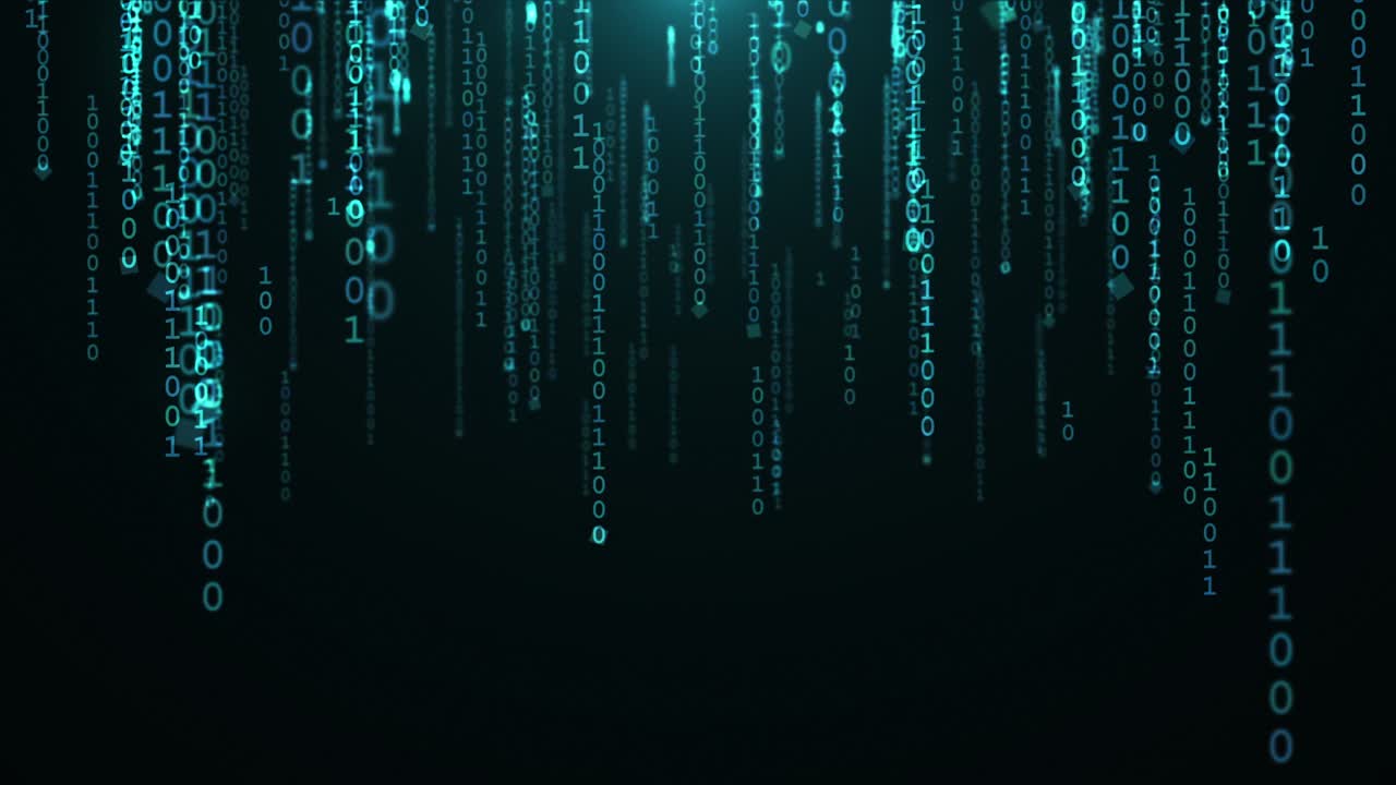 Binary Code Animation - 4K Loopable