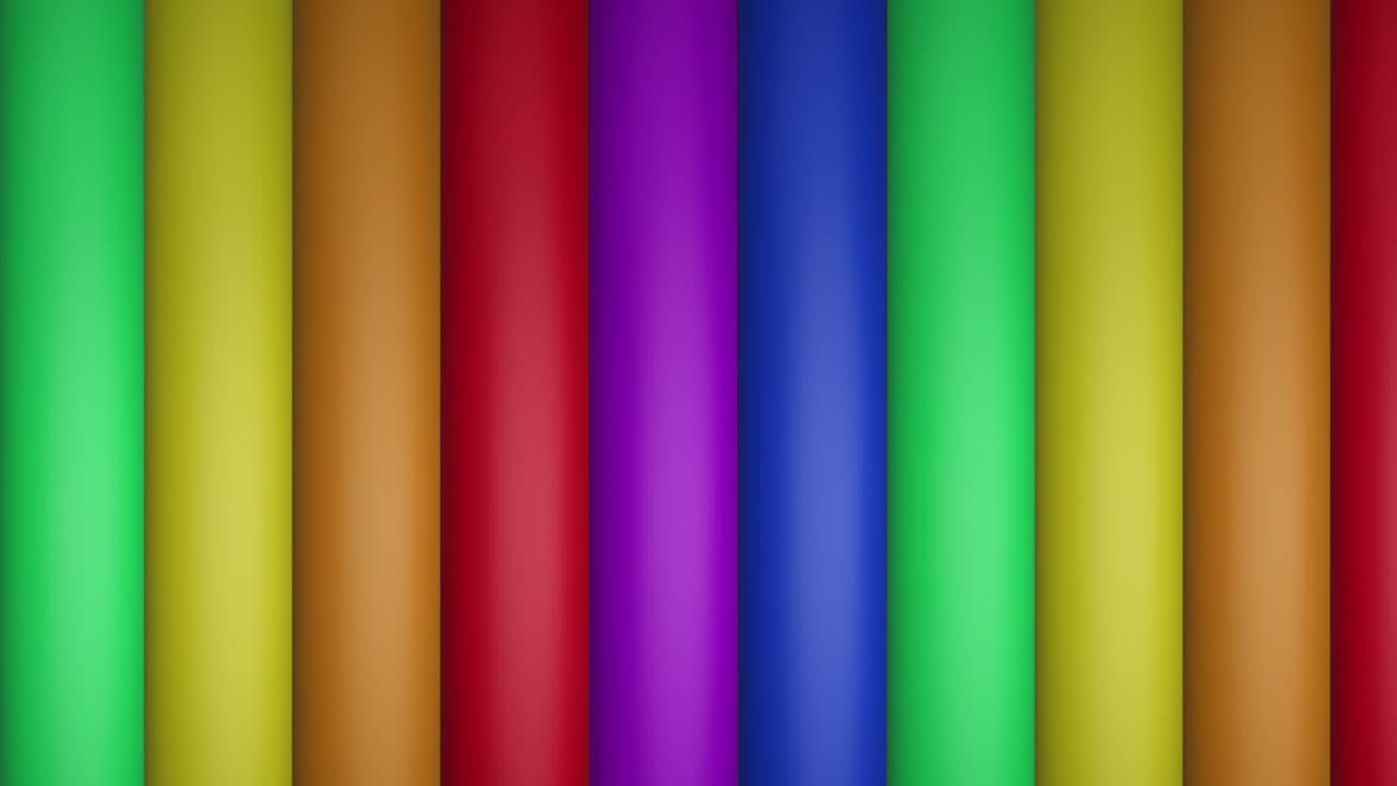 animación de rayas y colores del arco iris que se mueven en un bucle sin costuras