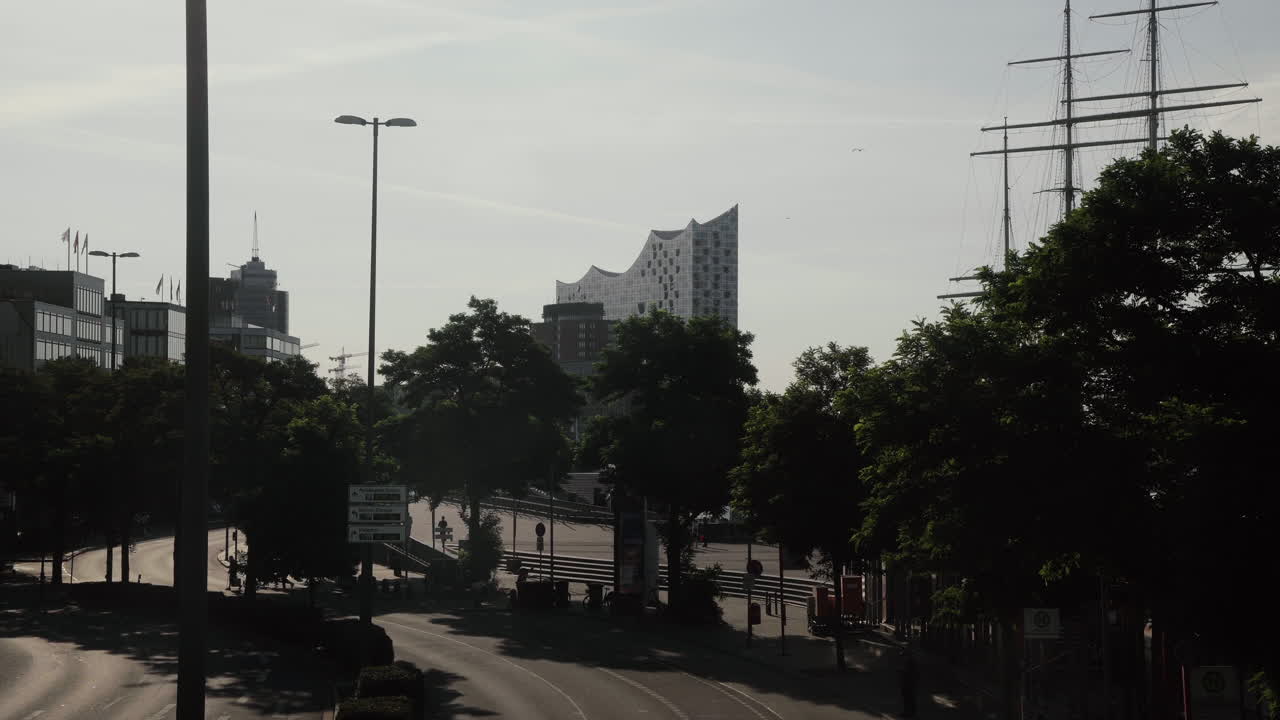 elbphilharmonie temprano en la mañana