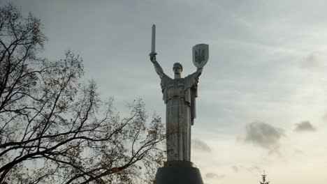 motherland monument in kyiv, ukraine