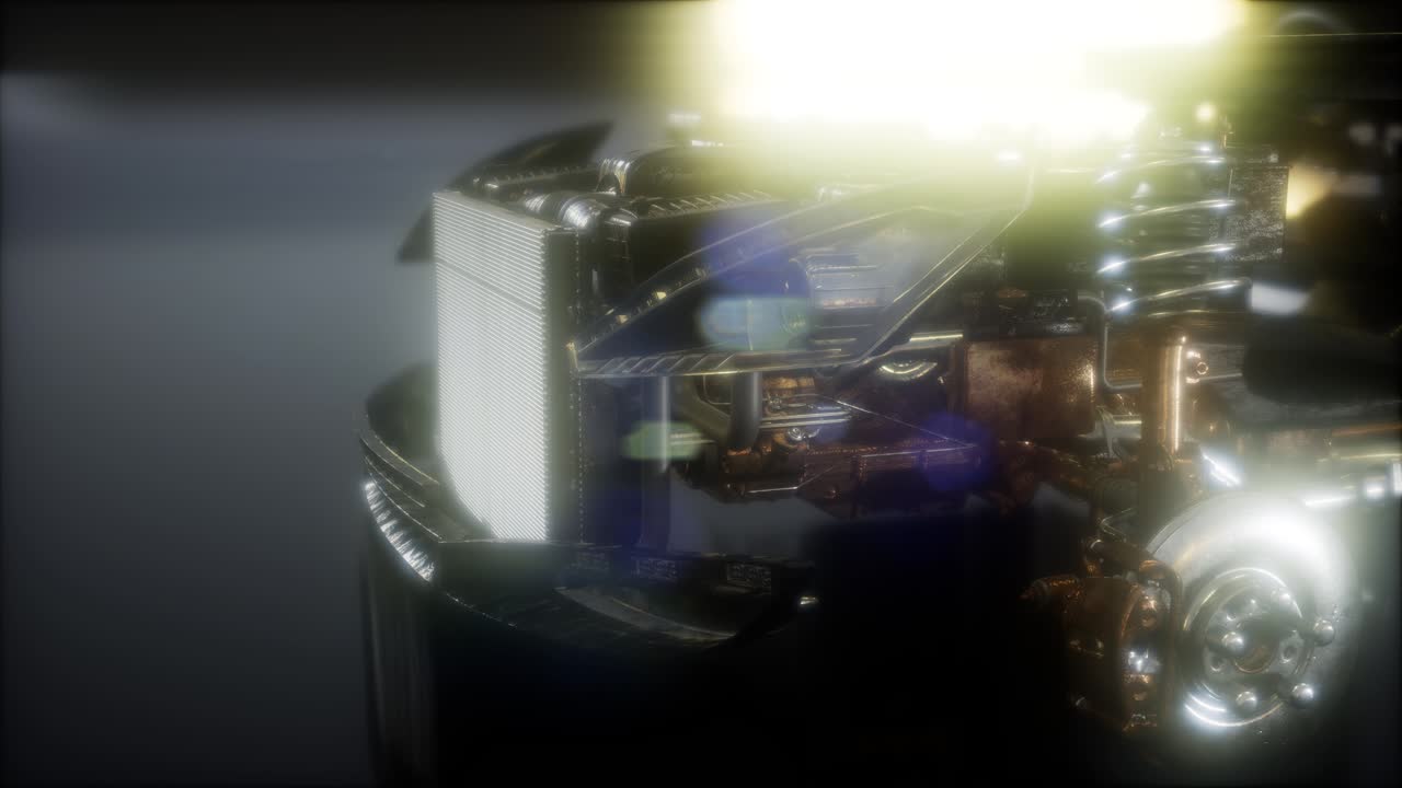 motores de automóviles detallados y otras piezas