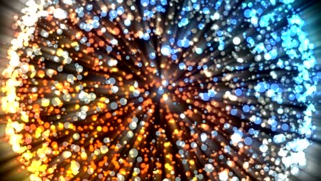 abstract 3d ball bright of light background gold blue