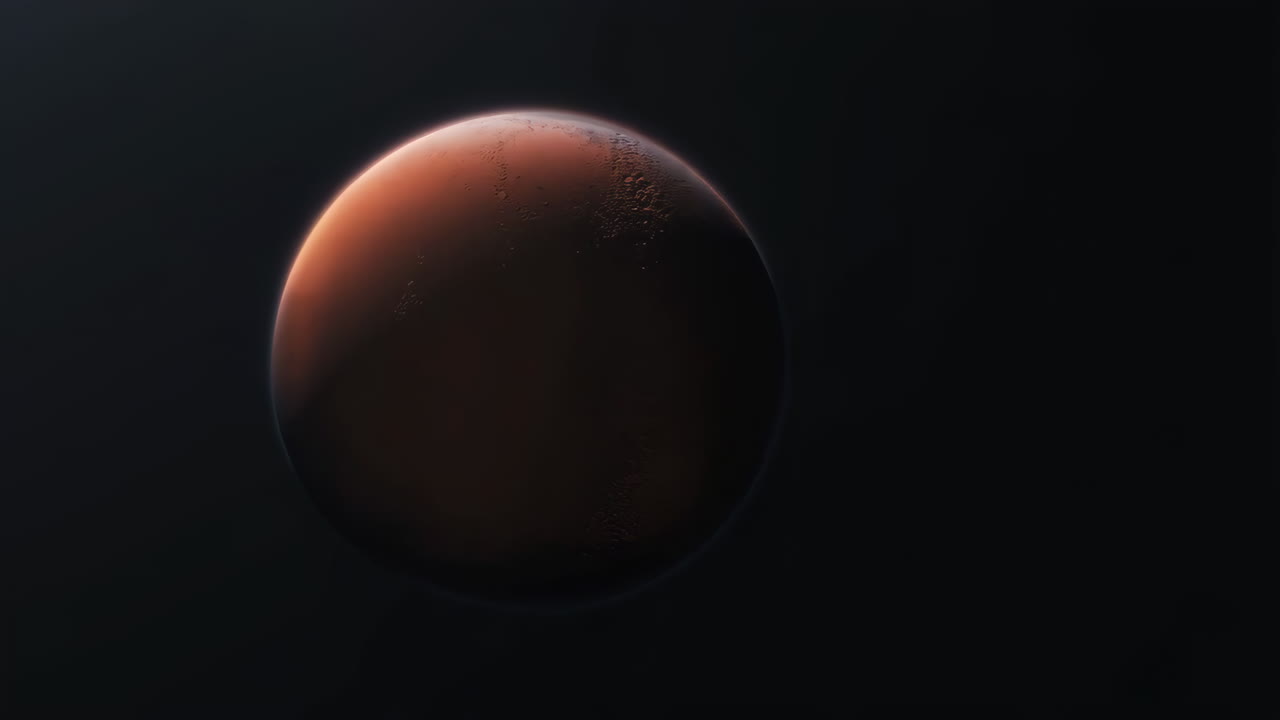The Planet Mars in Space