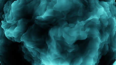 Esfera-Tridimensional-De-Humo-Azul-Y-Negro