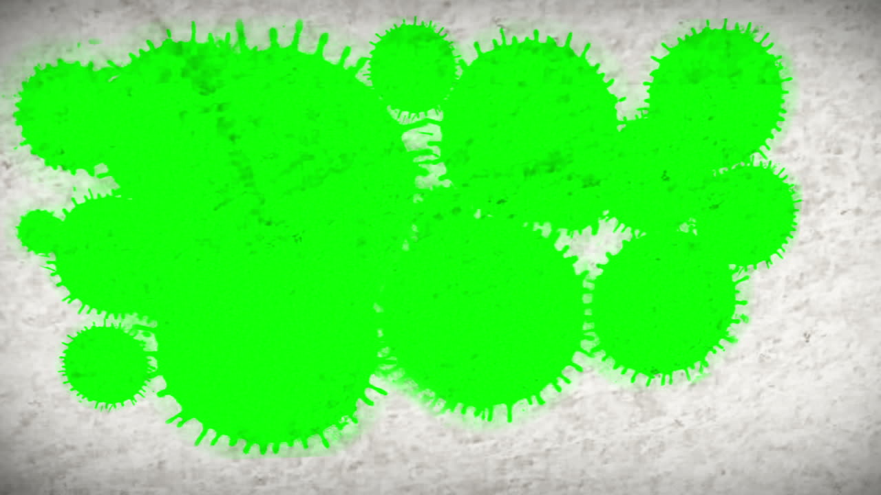 물질에 얼룩처럼 나타나는 크로마 키 공간