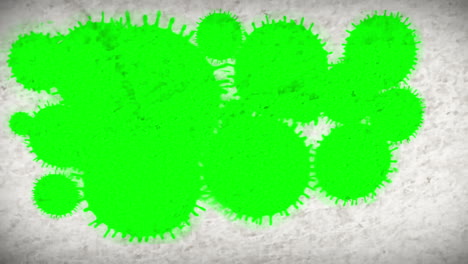 espacios clave de croma que aparecen como manchas en el material