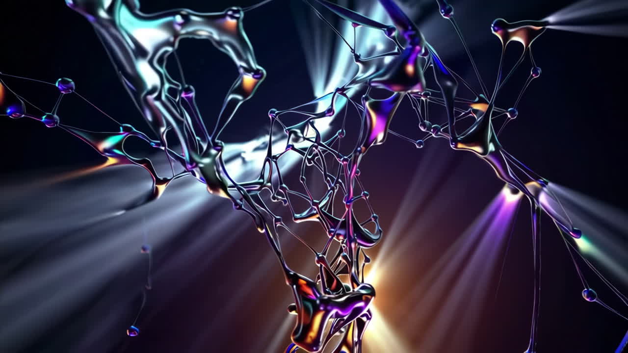 Abstract Liquid Network Art