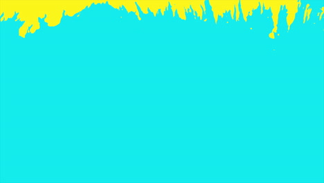 movimiento abstracto amarillo y azul cepillos colorido grunge fondo