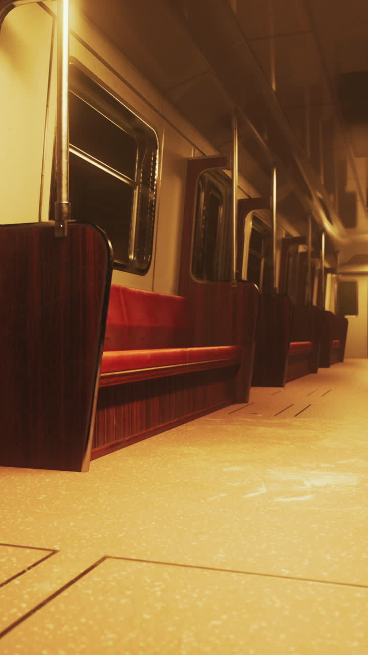 vagón de metro vacío