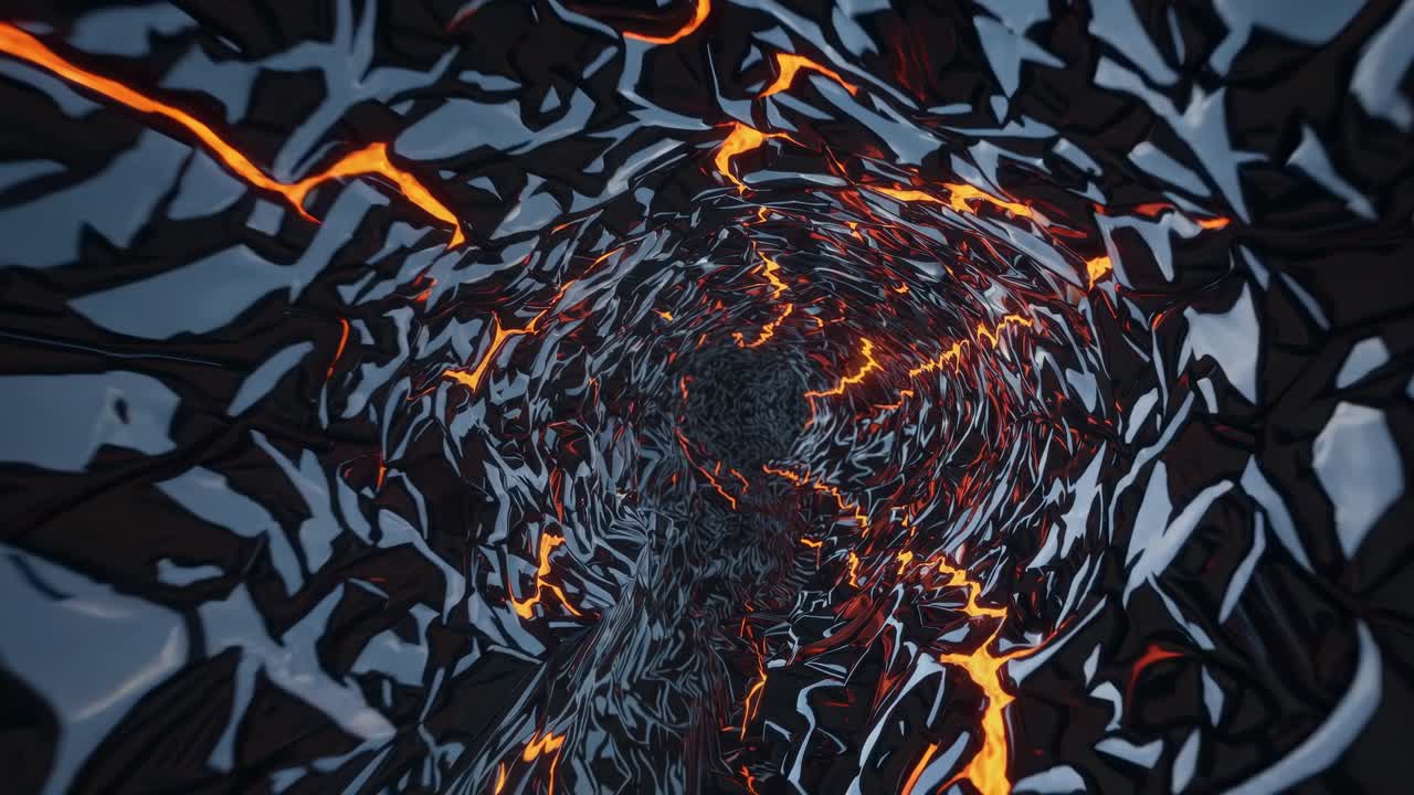 Abstract Lava Tunnel