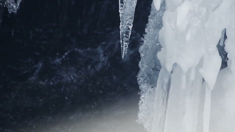 Icicles.-Melting-ice.-Spring-rain.-Closeup.-Spring-icicles.-Spring-background