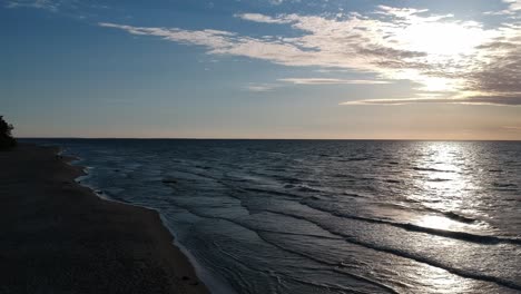 baltic sea before sunset