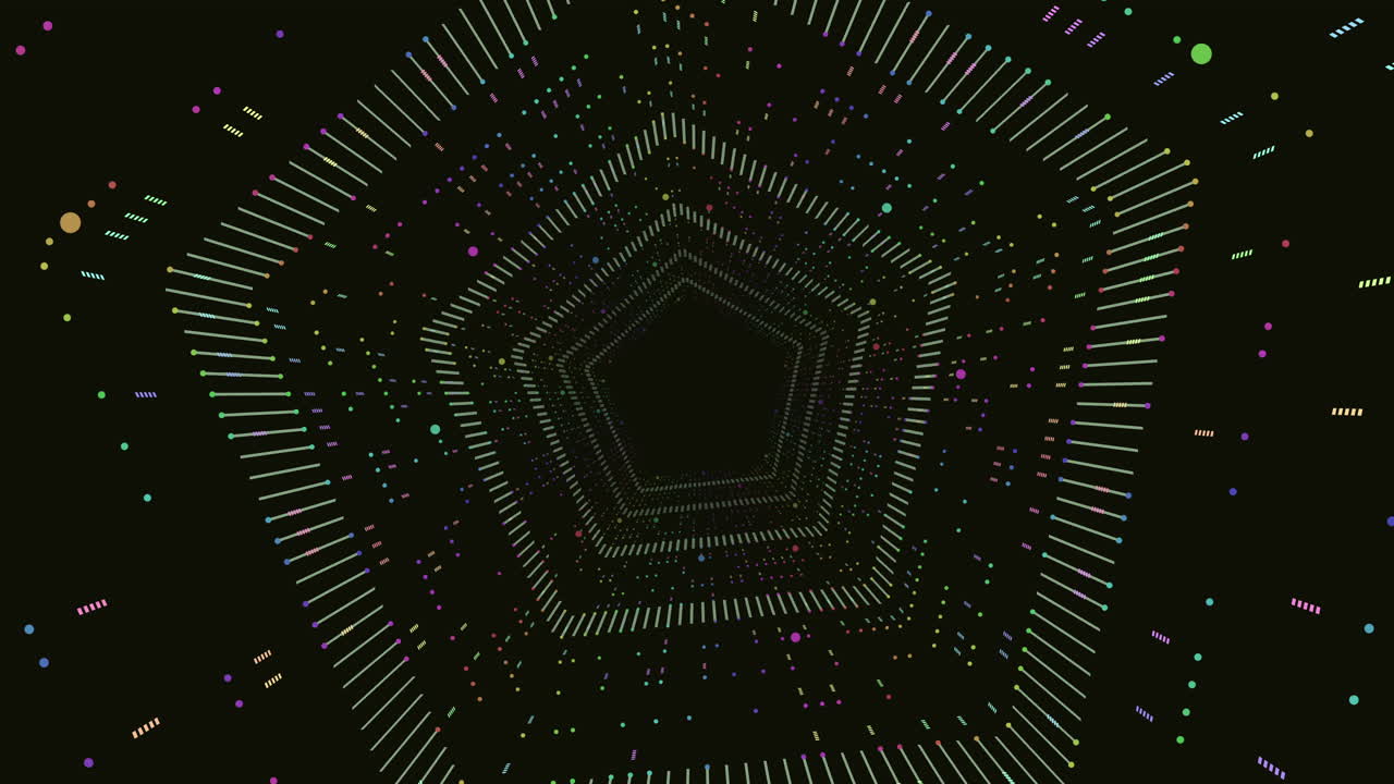 patrón geométrico hexagonal con líneas radiantes - representación 3d