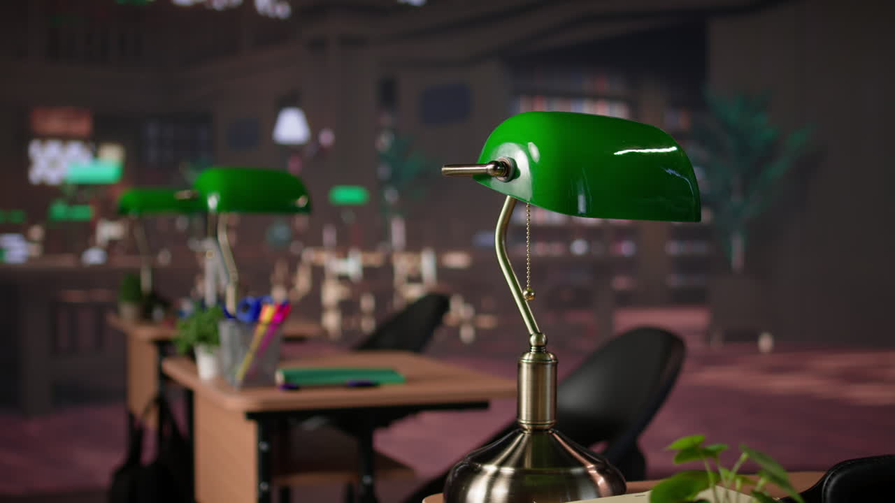 University library filled with academic books and research papers