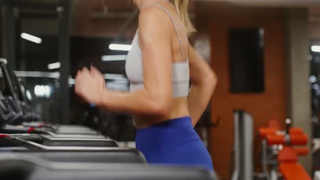 woman working out on treadmill