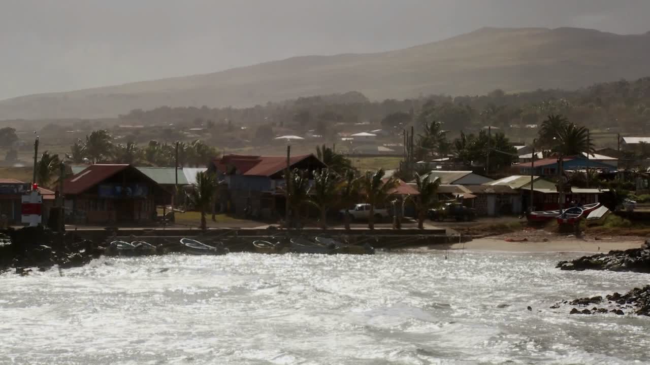 이스터섬 항가로아 마을