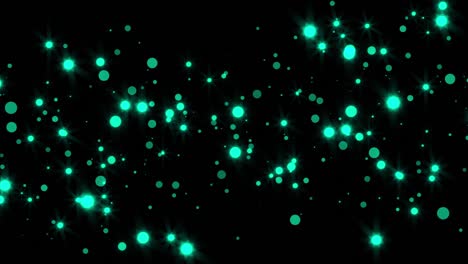 partículas brillantes abstractas en el espacio, fondo abstracto generado por computadora, representación 3d