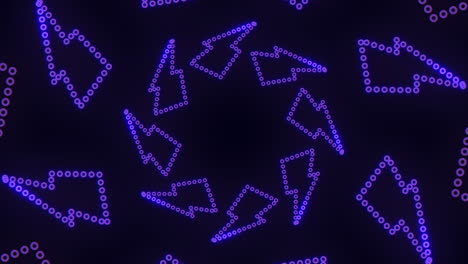 dynamic purple dot pattern on black