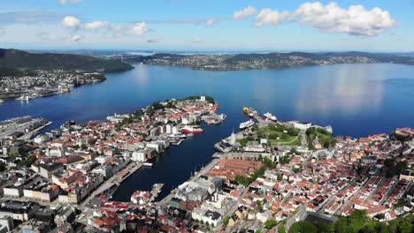 挪威伯根 (bergen) 的空中飛行