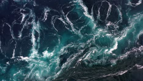 waves of water of the river and the sea meet each other during high tide and low tide.