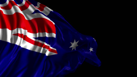 australian flag waving