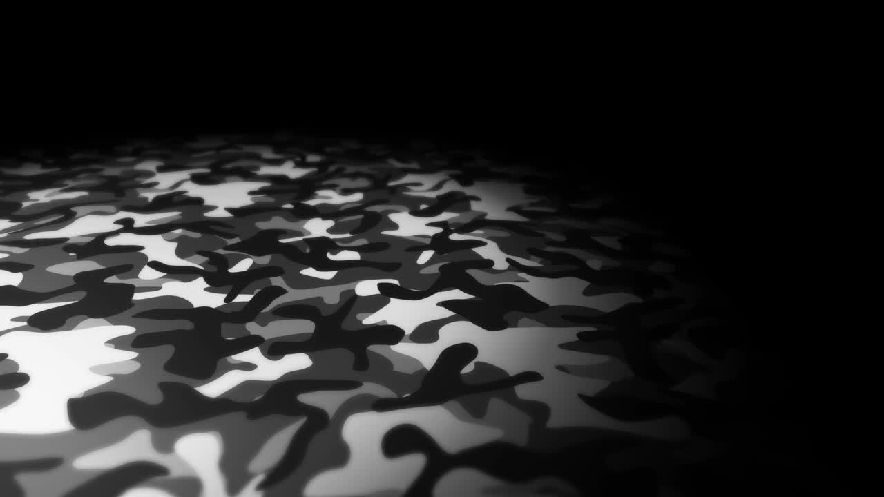 White camouflage pattern background. Military uniform concept. Abstract line and wave texture. Loop animation.