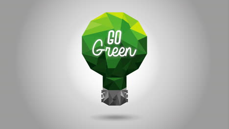 go green - sustainable energy concept