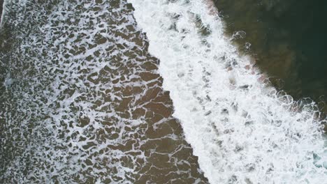breaking waves static top-down view