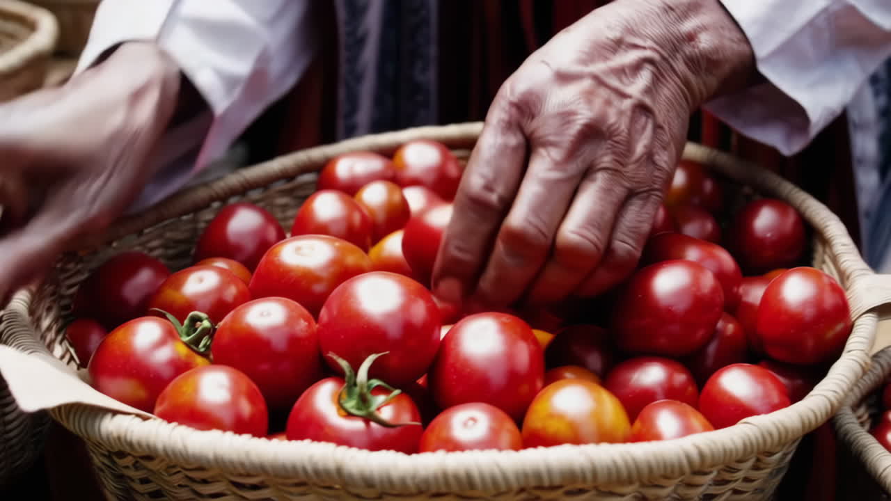 Vibrant Market Scene