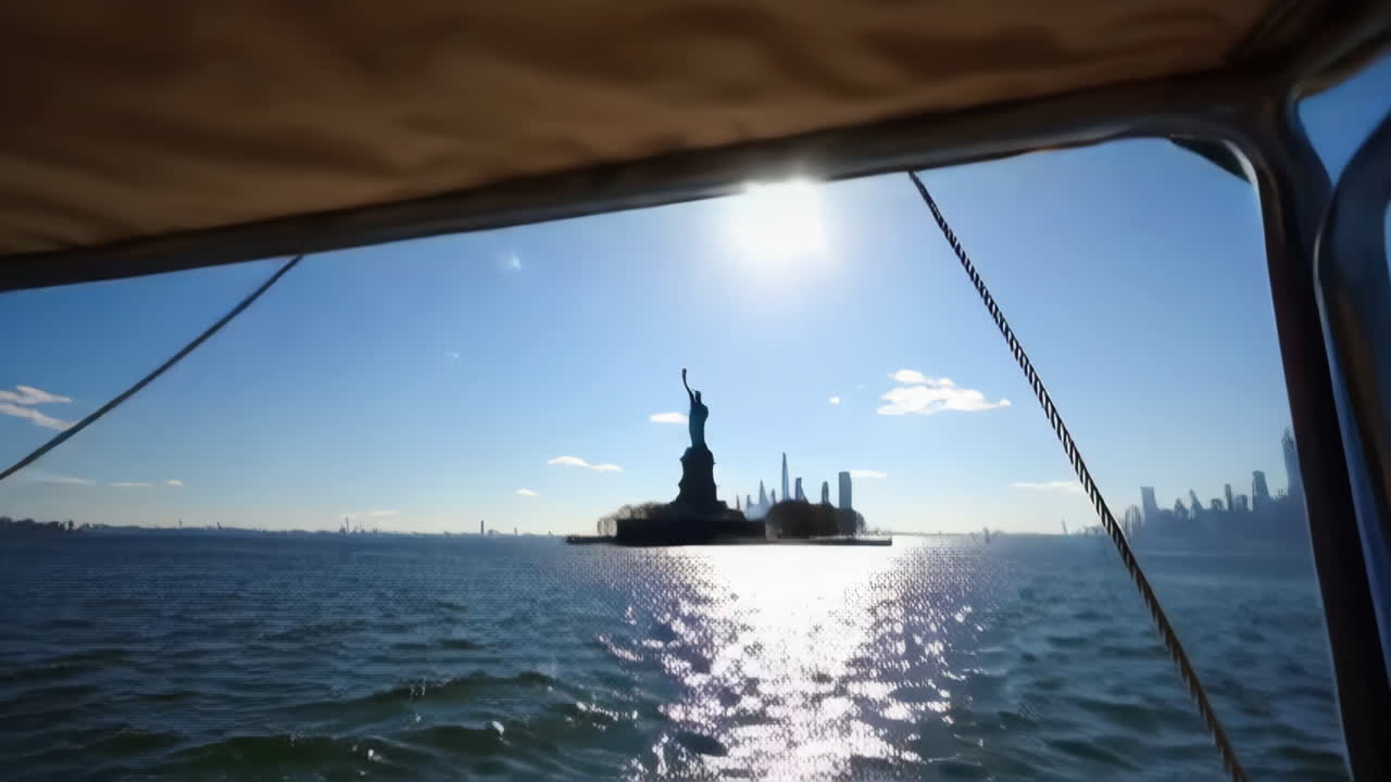 Statue of Liberty view from a boat