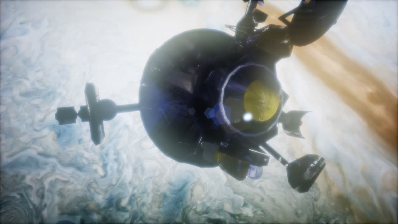 la navicella spaziale galileo in orbita attorno a giove