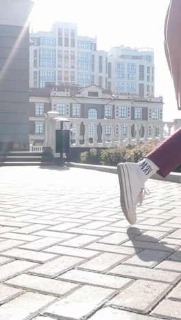 도시 거리에서 는 사람들