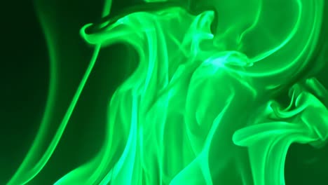 green smoke abstract