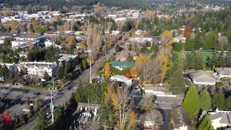 tráfico bajo en bellevue, washington durante el día